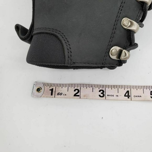 Lands End Mens Snow Winter Boots Black Leather 7 - Picture 8 of 10